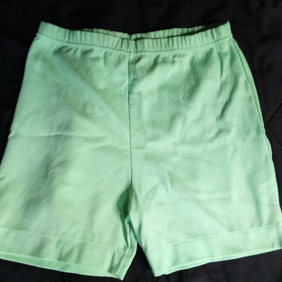 Vintage 60s Neon Green Nylon Shorts - Picture 1 of 6